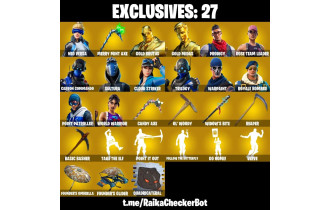 UNIQUE - OG STW , Merry Mint Axe [142 Skins, 250 Vbucks, 129 Axes, 125 Emotes, 106 Gliders and MORE!]