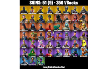 UNIQUE - Black Knight, Sparkle Specialist [51 Skins, 350 Vbucks, 34 Axes, 50 Emotes, 42 Gliders and MORE!]