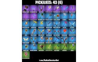 UNIQUE - Huntmaster Saber , Travis Scott [38 Skins, 150 Vbucks, 43 Axes, 51 Emotes, 49 Gliders and MORE!]