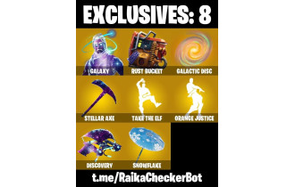 UNIQUE - Galaxy, Zenith [28 Skins, 300 Vbucks, 21 Axes, 38 Emotes, 26 Gliders and MORE!]