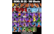 UNIQUE - Double Helix, Zenith [35 Skins, 100 Vbucks, 32 Axes, 43 Emotes, 37 Gliders and MORE!]