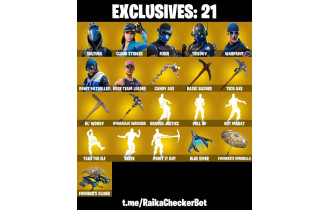 UNIQUE - OG STW [120 Skins, 305 Vbucks, 107 Axes, 107 Emotes, 104 Gliders and MORE!]