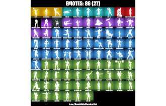 UNIQUE - Grind Clutch [107 Skins, 100 Axes, 86 Emotes, 84 Gliders and MORE!]