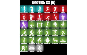 UNIQUE - Backlash, Aura  [32 Skins, 700 Vbucks, 44 Axes, 33 Emotes, 28 Gliders and MORE!]