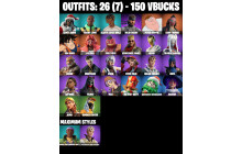 UNIQUE - Son Goku, Khaby Lame  [26 Skins, 150 Vbucks, 38 Axes, 40 Emotes, 35 Gliders and MORE!]