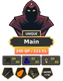 Main | TTL: 1806 | CL: 111 | QP: 245 [Avernic Defender, Fire Cape, B Gloves, Ava's, MM2, MM1, DS2, Void, SOTE + MORE!]