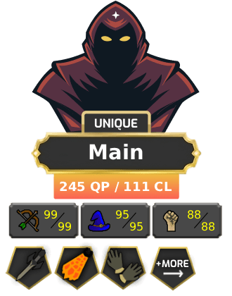 Main | TTL: 1806 | CL: 111 | QP: 245 [Avernic Defender, Fire Cape, B Gloves, Ava's, MM2, MM1, DS2, Void, SOTE + MORE!]