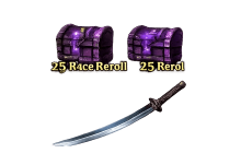 Starter Pack(Katana+25Race Reroll+25Haki Color Reroll) [Sailor Piece]