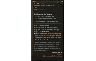 Overkill [ ⭐️ Affix: MAX ROLL] Slaughter SC