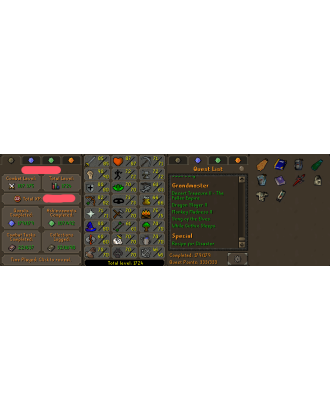 Main | TTL: 1724 | CL: 107 | QP: 333 [Fire Cape, B Gloves, Ava's, Quest Cape, MM2, MM1, DS2, DT2, SOTE + MORE!]