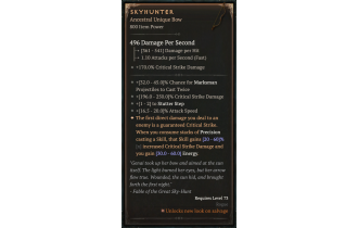 Skyhunter [ ⭐️ Affix: MAX ROLL] Slaughter SC