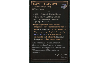 Galvanic Azurite [ ⭐️ Affix: MAX ROLL] Slaughter SC