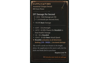 Supplication [ ⭐️ Affix: HIGH ROLL] Slaughter SC