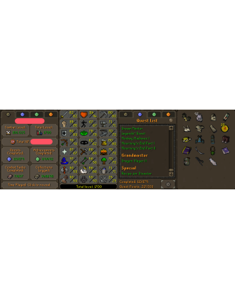 Main | TTL: 1700 | CL: 106 | QP: 217 [B Gloves, Ava's, MM1, DS2, Mithril Gloves, Lunars, DT1, Graceful, God Book + MORE!]