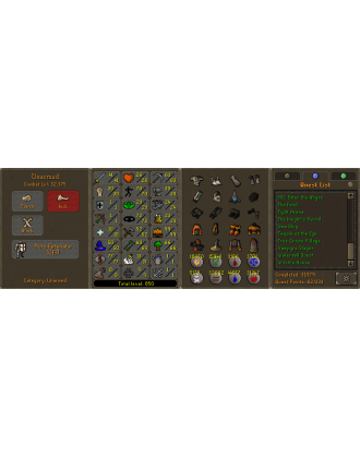 Ironman - HCIM | Main | TTL: 850 | CL: 32 | QP: 62 [Graceful, Pets + MORE!]
