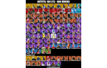 UNIQUE - The Reaper [104 Skins, 400 Vbucks, 86 Axes, 111 Emotes, 102 Gliders and MORE!]