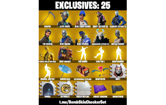UNIQUE - The Reaper [104 Skins, 400 Vbucks, 86 Axes, 111 Emotes, 102 Gliders and MORE!]