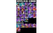 UNIQUE - Santa Dogg, Neko Hatsune Miku  [23 Skins, 31 Axes, 24 Emotes, 21 Gliders and MORE!]