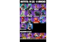 UNIQUE - Santa Dogg, Jade  [14 Skins, 20 Axes, 16 Emotes, 18 Gliders and MORE!]