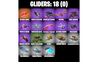 UNIQUE - Santa Dogg, Jade  [14 Skins, 20 Axes, 16 Emotes, 18 Gliders and MORE!]