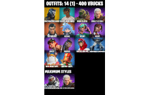 UNIQUE - Huntmaster Saber  [14 Skins, 400 Vbucks, 33 Axes, 28 Emotes, 35 Gliders and MORE!]