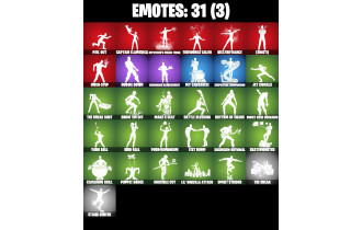 UNIQUE - Manic, Godzilla Evolved [33 Skins, 650 Vbucks, 53 Axes, 31 Emotes, 35 Gliders and MORE!]