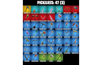 UNIQUE -  Throwback Axe, Sing Along [31 Skins, 700 Vbucks, 47 Axes, 35 Emotes, 35 Gliders and MORE!]