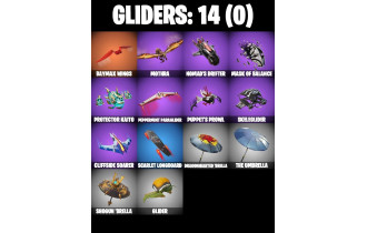 UNIQUE -  Santa Dogg, The Night Rose [13 Skins, 300 Vbucks, 21 Axes, 15 Emotes, 14 Gliders and MORE!]