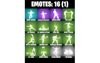 UNIQUE - Santa Dogg, Kendo  [14 Skins, 21 Axes, 16 Emotes, 15 Gliders and MORE!]