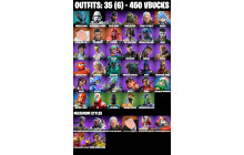 UNIQUE - MrBeast6000, Doom Slayer  [35 Skins, 450 Vbucks, 52 Axes, 46 Emotes, 48 Gliders and MORE!]