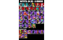 UNIQUE - Aura , Chaos Director [34 Skins, 48 Axes, 39 Emotes, 30 Gliders and MORE!]