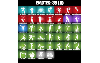 UNIQUE - Aura , Chaos Director [34 Skins, 48 Axes, 39 Emotes, 30 Gliders and MORE!]