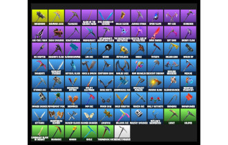UNIQUE -  IKONIK, Travis Scott [80 Skins, 76 Axes, 289 Emotes, 237 Gliders and MORE!]