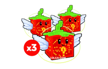 3 Strawberry Lucky Block [Be a Lucky Block]