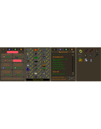 Main | TTL: 1732 | CL: 106 | QP: 333 [B Gloves, Ava's, Quest Cape, MM2, MM1, DS2, DT2, SOTE, Mithril Gloves, Lunars + MORE!]