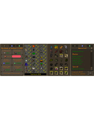 Main | Staker | Ironman | TTL: 2096 | CL: 123 | QP: 208 [Max Melee, Fire Cape, B Gloves, Ava's, MM1, Mithril Gloves + MORE!]