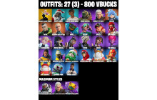 UNIQUE - Spidergwen (Stacy), Meow Skulls [27 Skins, 43 Axes, 28 Emotes, 33 Gliders and MORE!]