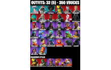 UNIQUE - Shuri, Gwenpool [32 Skins, 42 Axes, 32 Emotes, 29 Gliders and MORE!]