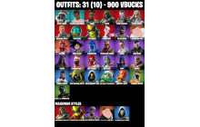 UNIQUE - Goku Black, Solid Snake [31 Skins, 68 Axes, 39 Emotes, 53 Gliders and MORE!]