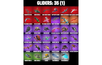 UNIQUE - Captain Jones, Gwenpool [43 Skins, 59 Axes, 39 Emotes, 35 Gliders and MORE!]