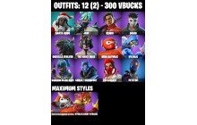 UNIQUE - Santa Dogg, Jade [12 Skins, 20 Axes, 13 Emotes, 13 Gliders and MORE!]