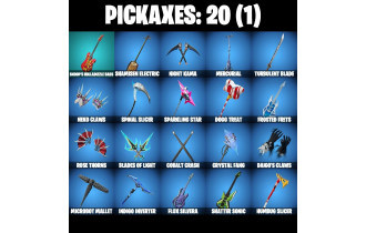 UNIQUE - Santa Dogg, Jade [12 Skins, 20 Axes, 13 Emotes, 13 Gliders and MORE!]