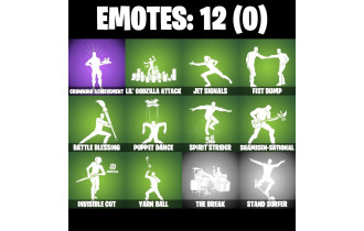 UNIQUE - Santa Dogg, Nyanja [11 Skins, 1500 Vbucks, 19 Axes, 12 Emotes, 12 Gliders and MORE!]