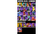 UNIQUE - Rogue Spider Knight [16 Skins, 24 Axes, 19 Emotes, 22 Gliders and MORE!]
