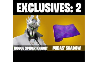 UNIQUE - Rogue Spider Knight [16 Skins, 24 Axes, 19 Emotes, 22 Gliders and MORE!]