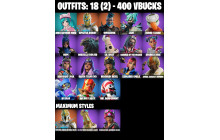 UNIQUE - The Silencer, Holiday Boxy [18 Skins, 400 Vbucks, 19 Axes, 22 Emotes,15 Gliders and MORE!]
