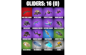 UNIQUE - Renegade Rebel , Aerial Assault Bomber [10 Skins, 700 Vbucks, 26 Axes, 15 Emotes, 16 Gliders and MORE!]