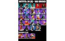 UNIQUE - Froststorm Bomber, Raven Team Syd [24 Skins, 100 Vbucks, 32 Axes, 23 Emotes, 18 Gliders and MORE!]
