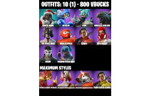 UNIQUE - Santa Dogg, Nyanja [10 Skins, 800 Vbucks, 17 Axes, 13 Emotes, 13 Gliders and MORE!]