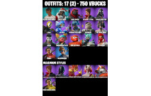 UNIQUE - Harley Hitter , Wavebreaker  [17 Skins, 750 Vbucks, 35 Axes, 19 Emotes, 26 Gliders and MORE!]